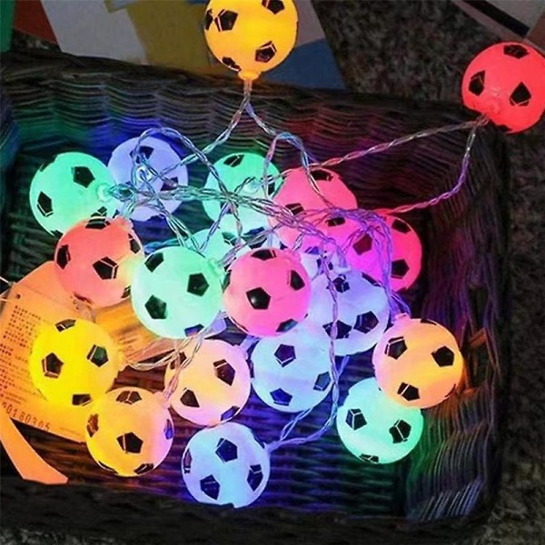 Soccer Balls String Lights 10 Led Football Garland Home Lights Couleur