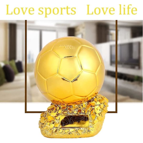 Ballon d'Or -hartsipokaali - Jalkapallofanien muistoesine ja matkamuisto jalkapallo-otteluihin 25CM