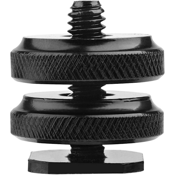 Kamera Hotsko Mount til 1/4\"-20 Stativskrue Adapter, Blitzsko Mount til Kamera Rig (Pakke med 2)