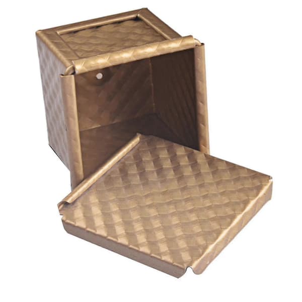 6x Kvadratisk Brödform med Lock Toastform Brödform med Lock Icke-klibbig Mini Vatten C