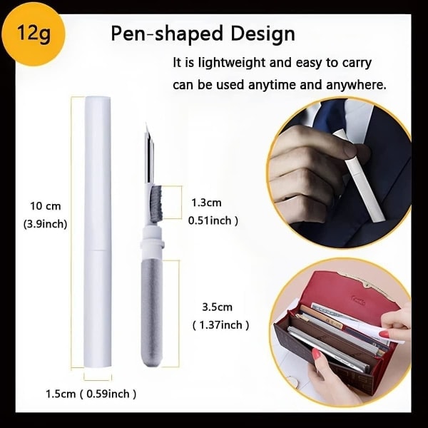 3-i-1 Rensesett for Airpods Hodetelefoner - Støvfjerning for iPhone 11