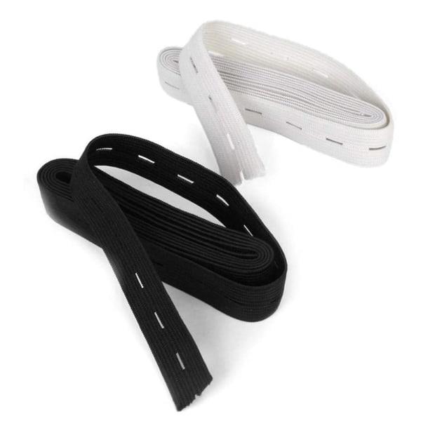 30mx 20mm elastiskt band med knapphål, hål elastiskt platt