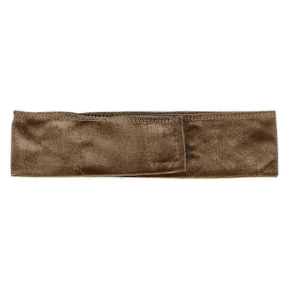 Justerbart Pannband i Sammet för Perukgrepp Light Brown