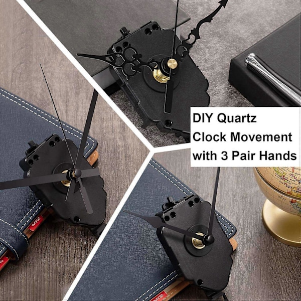 Quartz Pendel Utløser Klokke Urverk Klokkespill Musikkboks Komplett Pendel Klokke Kit med Spar, Vifte
