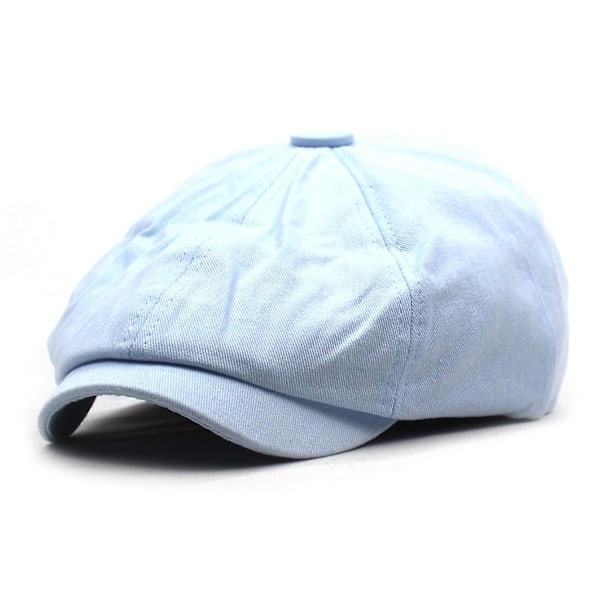 Newsboy Keps Enfärgad Vintage Band Skärmkeps Blue