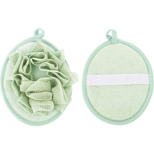 1 PC Exfoliating Mesh Pouf Sponge Scrubbers Use in Shower Scrub Bath Ball (Green)