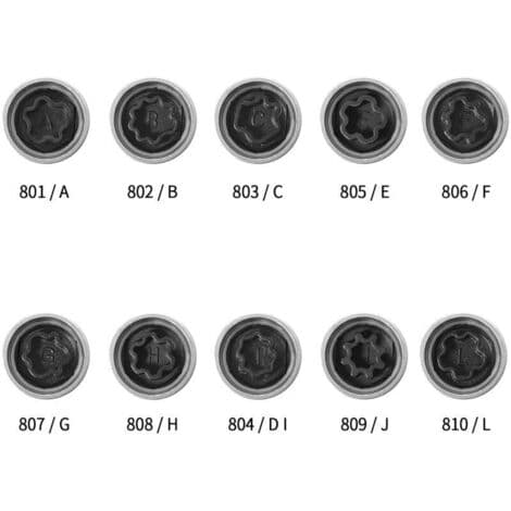Stöldskyddshylsnyckel för 802/B 17 mm säkerhetshjulmutter för Audi A6 A3 A4 A5 TT