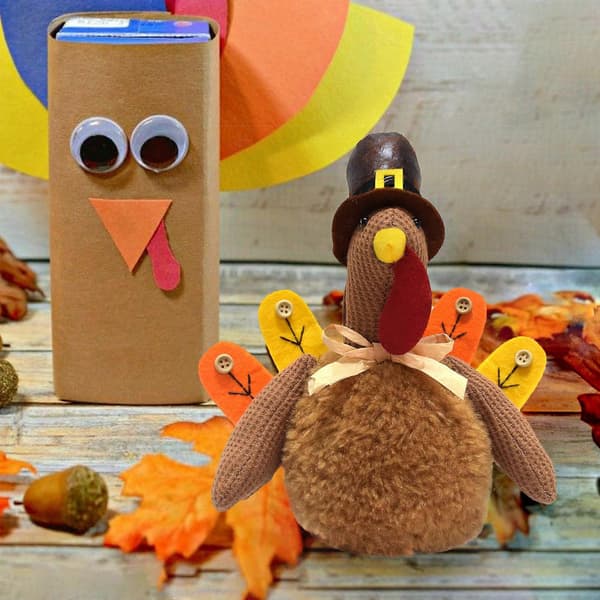 Thanksgiving Høstfest Dekorerte Kalkundukker