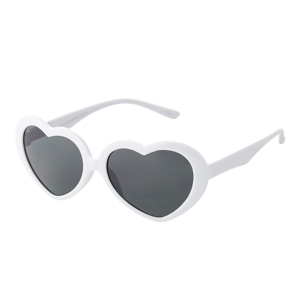 Girls Heart Shaped Sunglasses Heart Sunglasses Love Heart Glasses white