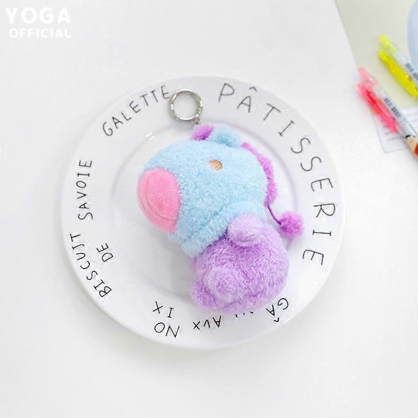 10CM Kawaii Line Friends Bt21 Sarjakuva Shooky Cooky Chimmy Rj Pehmo Riipus Jälkiruoka Sarja Avaimenperä Riipus Pehmo Nukke Koriste pendant9 10CM