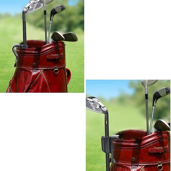 10 kpl golfmailalaukun pidikkeitä putterin pidikejärjestäjässä kestävää muovia musta puttauspidike Gol