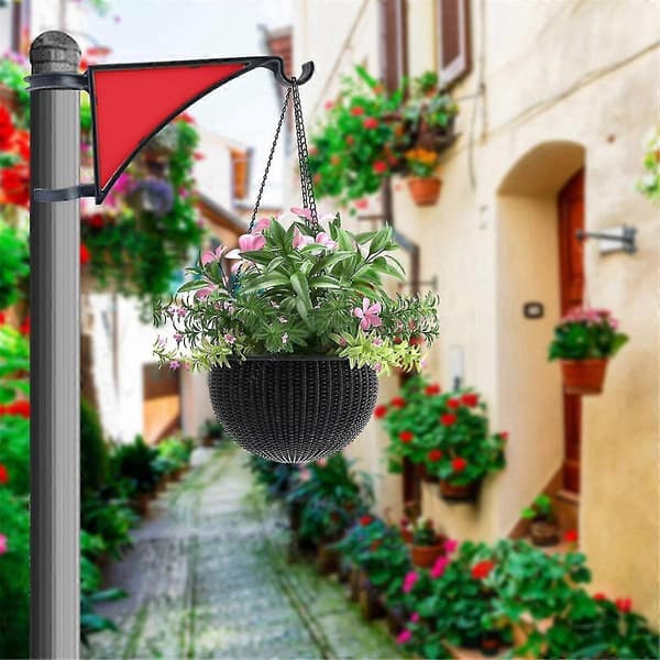 Plant Hangers, 2-pak hænger hegnspælshænger til fuglefoderautomater, lanterner, vindspil, terrassedekoration