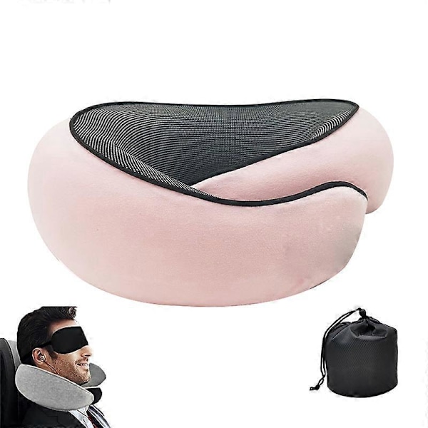 Reisepute for nakken, sammenleggbar U-formet pute, minnefoam reisepute Style 1
