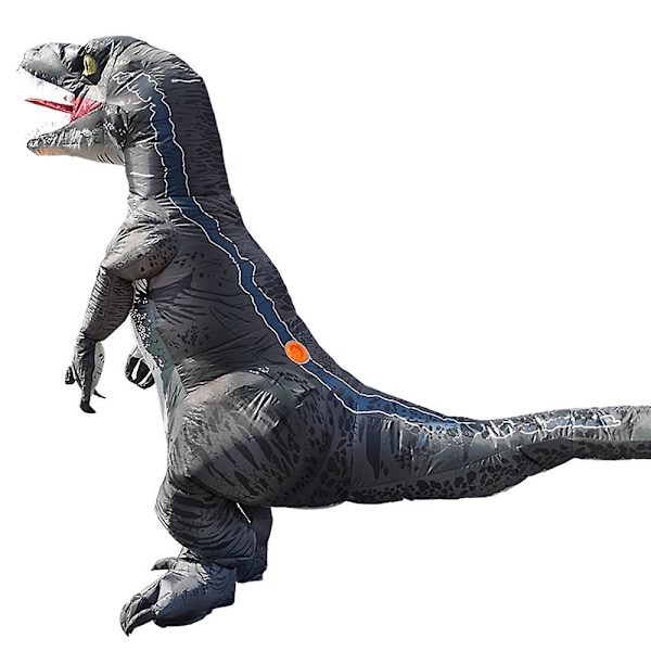 Halloween Dinosaur Oppustelig Kostume - Raptor Kostume til Voksne Mænd og Kvinder