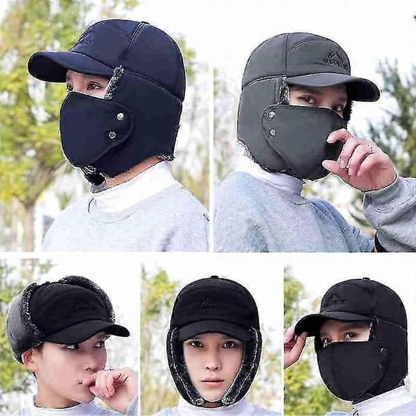 Varm vintermössa, vindtät skidmask för män