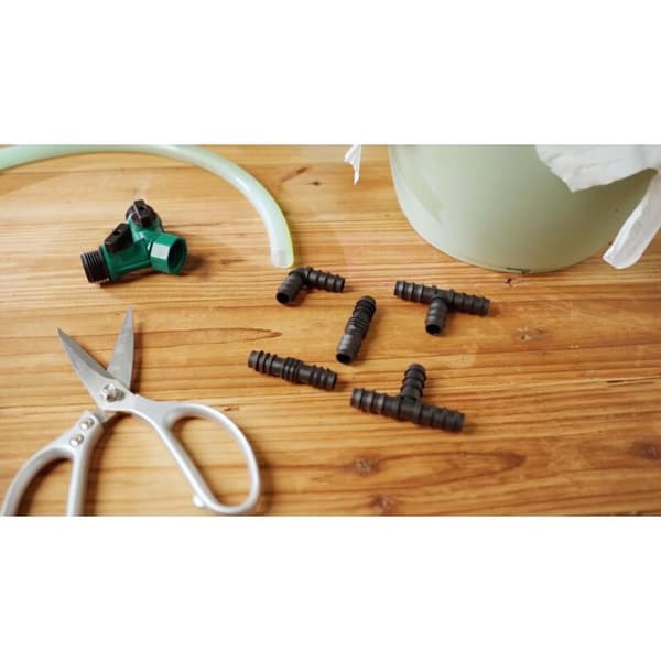 Snabbkoppling för trädgårdsslang, adapter för 1 tums vattenslang (Ex)