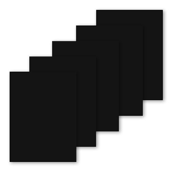 Selvklæbende reparationslapper 5 ark Sort 20x14,5 cm Sort