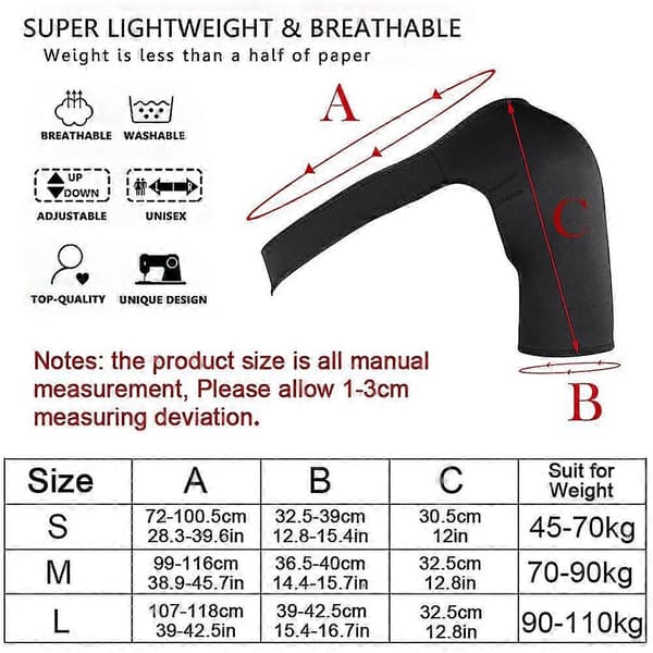 Stöd för axelled ur led, artritsmärta, axelstöd, axelskydd left shoulder