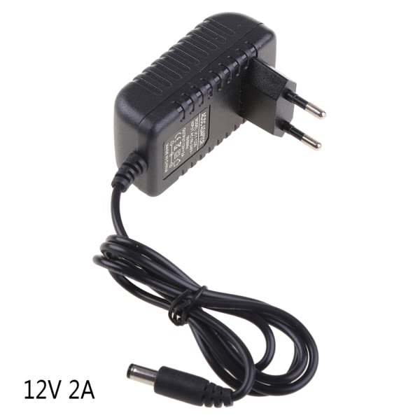 12V 2A AC Converter Adapter for DC 5.5x2.1mm+4.0x1.7mm Power 1M