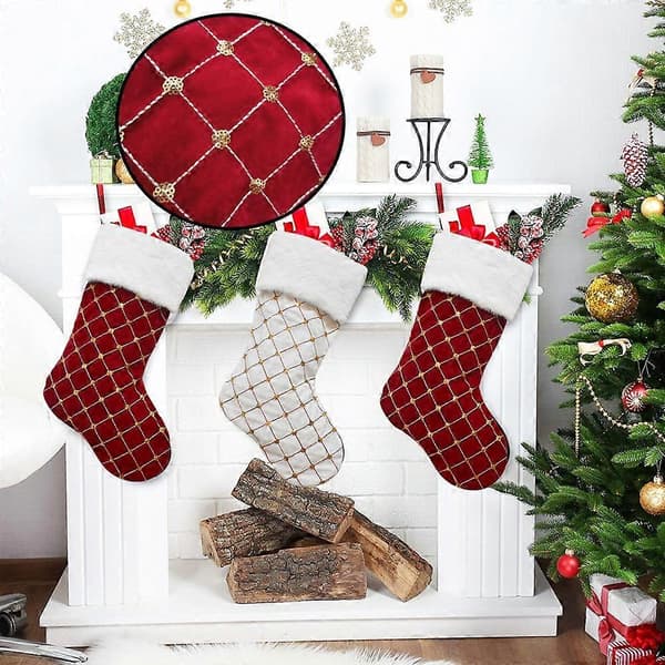 Julstrumpa Hängande Julstrumpa Presentpåse för Julfest