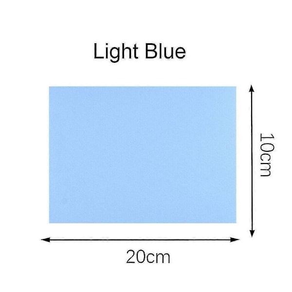 13 Färger Självhäftande Reparationskit Laga Hål Dunjacka Kläder Tvättbara Lappar light blue