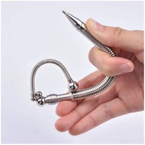 Magnetisk Think Ink Fidget Pen, Metallrulle Fjäder Flex Boll, Kreativ Fidget Ångestleksak, Stressavlastning för Vuxna, Lämplig för Resor, Kontor