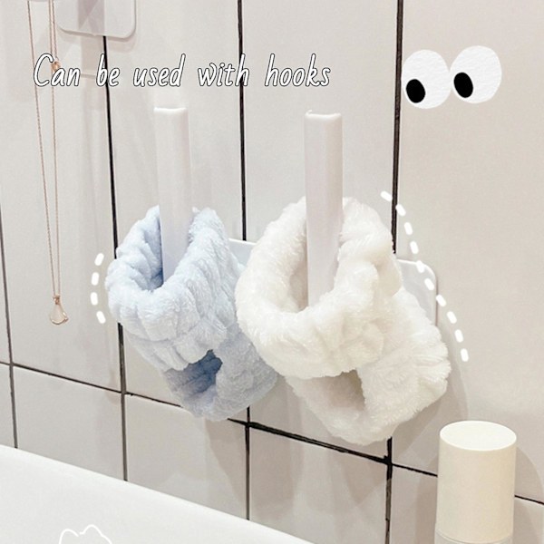 2 STK Ansiktsvask Armbånd Mikrofiber Mansjett Armbånd Myke Absorberende Spa Håndledd Vaskebånd Gray