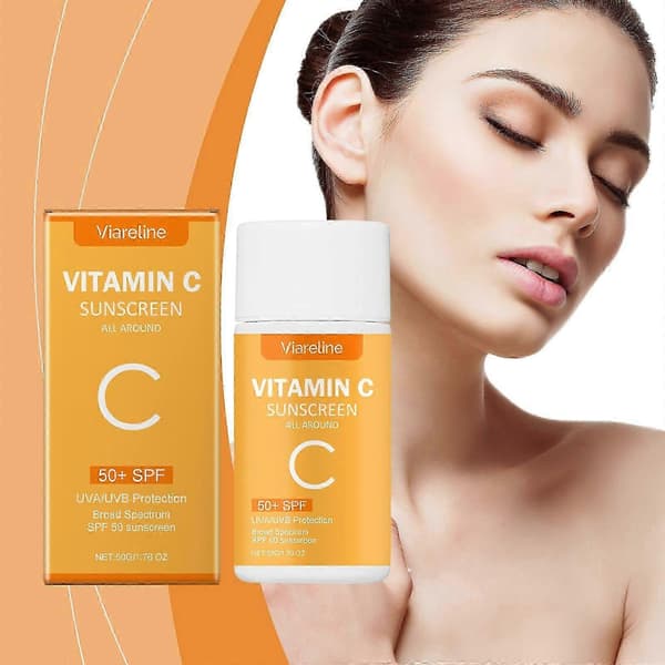 C-vitamiini SPF-kosteusvoide - Kirkastava, Kevyt, Ulkoilun Ihonsuoja