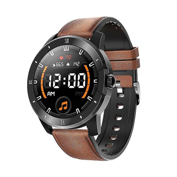 Chronus Smart Watch Herr och Dam Ip68 Vattentät Musikspelare Bluetooth Call Sport Smart Watch För Android Ios Smart Watch(brun)