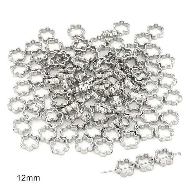 50 stk To-Hulls CCB Perlerammer Spacer Perler IY Halskjede Armbånd - Perfekt