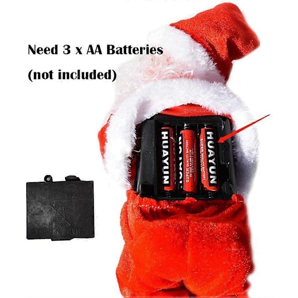 Elektrisk Jultomte Leksak Hip-Shaking Dansande Jultomte Dockor Barnpresent Gift Package