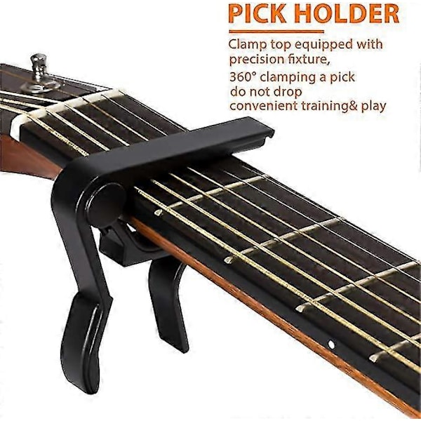 1 st Gitarr Capo, 6-strängad Akustisk & Elgitarr Capo, gitarr Capo Akustisk - dark gold