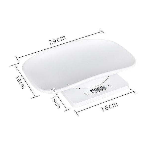 Digitaalinen Lemmikkieläinten Vaaka Elektroninen Keittiöruoan Painovaaka LCD-näytöllä 10kg/22lb