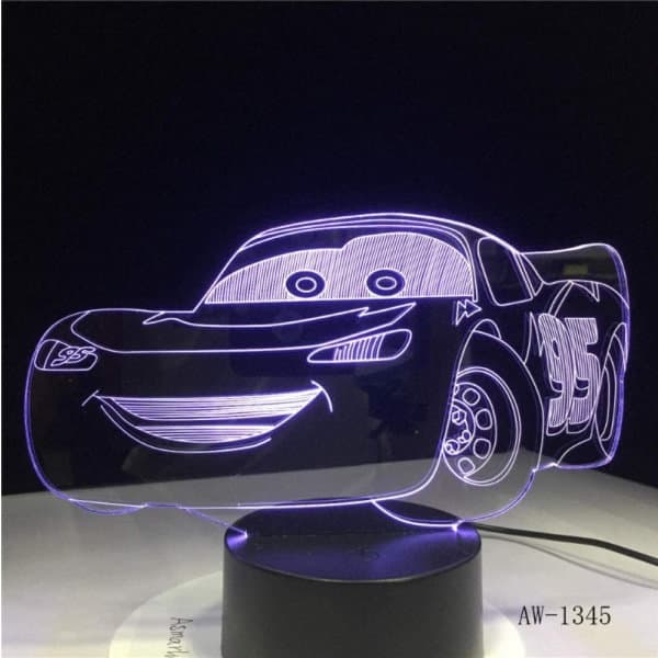 Gutt Bursdagsgave Lynet McQueen Route 66 Din Racerbil