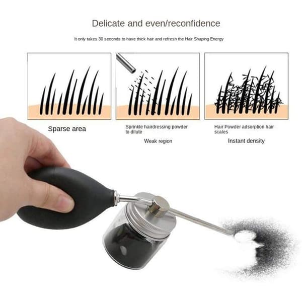 Talkumpulversprayflaske, frisør, talkumpulverdispenser