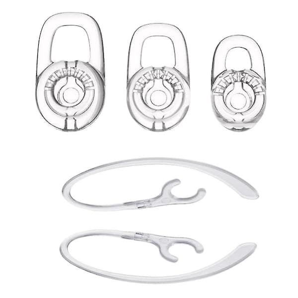 10x Silikone ørepropper med 360 graders roterende ørekrog til Plantronics M70