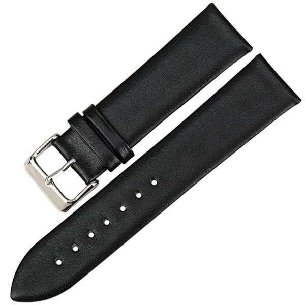 Klassiskt klockarmband mjukt PU-läder Ljust brunt 20mm Light brown 20mm