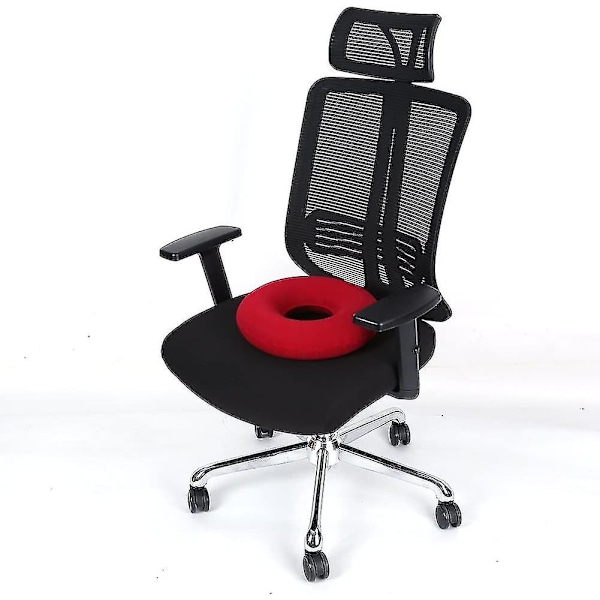 Stolpude Donutpude / Hæmorroidepude Med Pumpe Hæmorroide Sædepude Til Hæmorroider, Graviditet Og Prostata Square pad, rose red