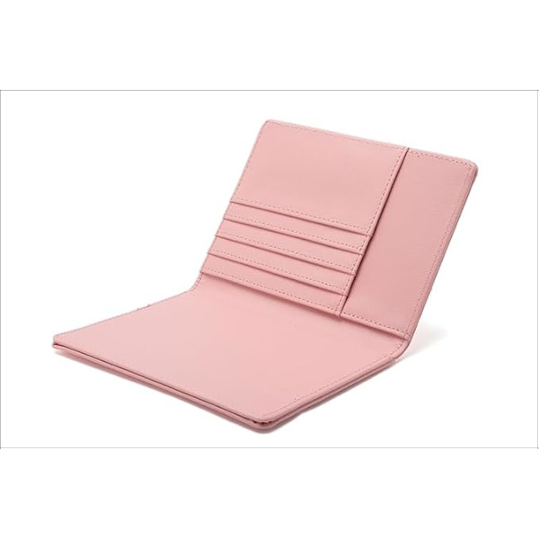 Nahkainen matkalompakko passipidin estävä, nahkainen korttikotelo, matkustusasiakirjojen järjestäjäkotelo Pink