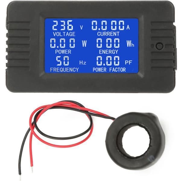 PZEM-022 Panelmåler AC Digital Display Strøm Spænding Effekt Energi 100A med Lukket CT Amperemeter Voltmeter