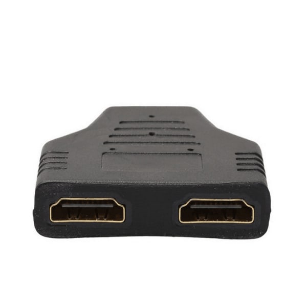 Praktisk HDMI-kompatibel hann til 2 hunn 1 inn 2 ut splitterkabel-adapter