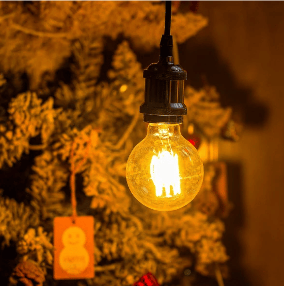 4 kpl Vintage Edison Globe -lamppuja - Lämmin valo 40W G80 E27