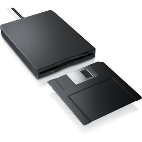 3,5-tommer (8,89 cm) USB Ekstern FDD Diskettestation, 1,44 MB Kapacitet, Plug-and-Play til PC og Mac