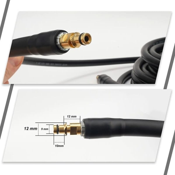 10m Painepesurin Vaihtoletku Karcher K-sarjalle K2, K3, K4, K5, K7, Click-tyyppinen Pikaliitin... (10)