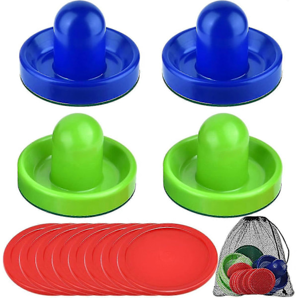 Ilmajääkiekkosetti Jääkiekkopöytätarvikkeet Orjasetti 4 Työntäjää, 8 Palloa color 2