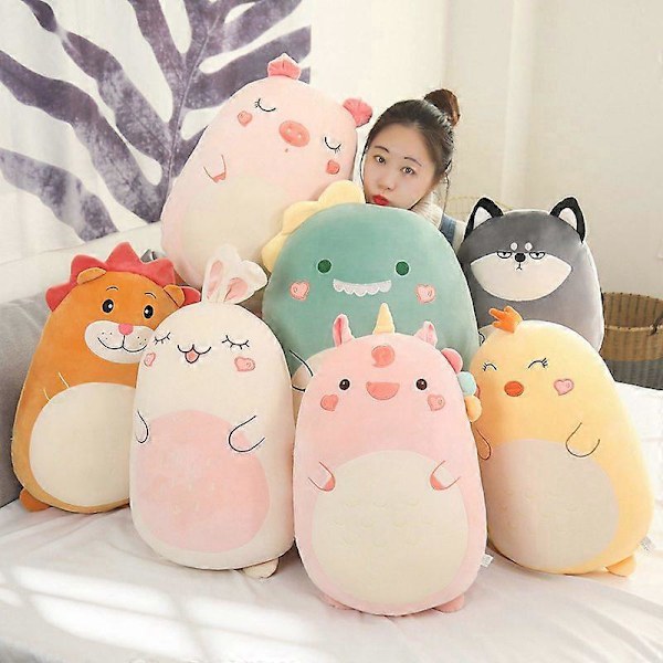 Squish Pehmolelueläin Kawaii Yksisarvinen Dinosaurukset Leijona Pehmeä Iso Kaveri Täytetty Tyyny Ystävänpäivälahja Lapsille Tytölle Täytetyt Eläimet 80cm chicken