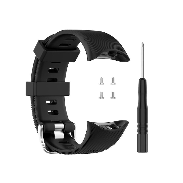 Ersättningsarmband för Garmin Forerunner 45 / 45s Smartwatch Rem Silikon Armbandsfodral för Garmin Forerunner 45 45s black strap