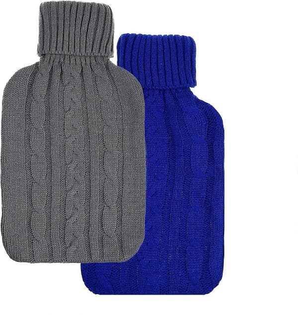 2-pack stickat överdrag för 2L varmvattenflaska, endast överdrag