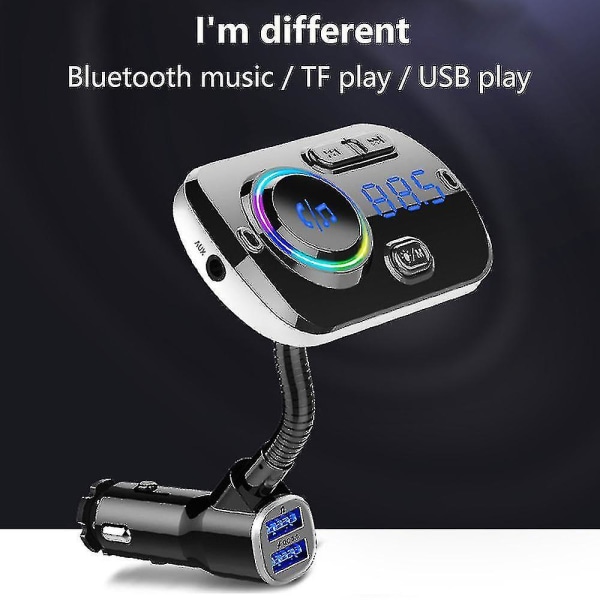 Langaton auton Bluetooth, lähetin radiosovitin, auton näyttö