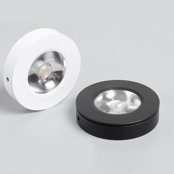 LED-kohdevalaisin alasvalo kattovalaisin 3W Black 3W Black